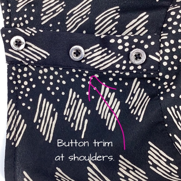 ALICE BLUE STITCH FIX V NECK TOP BLOUSE - Picture 9 of 14